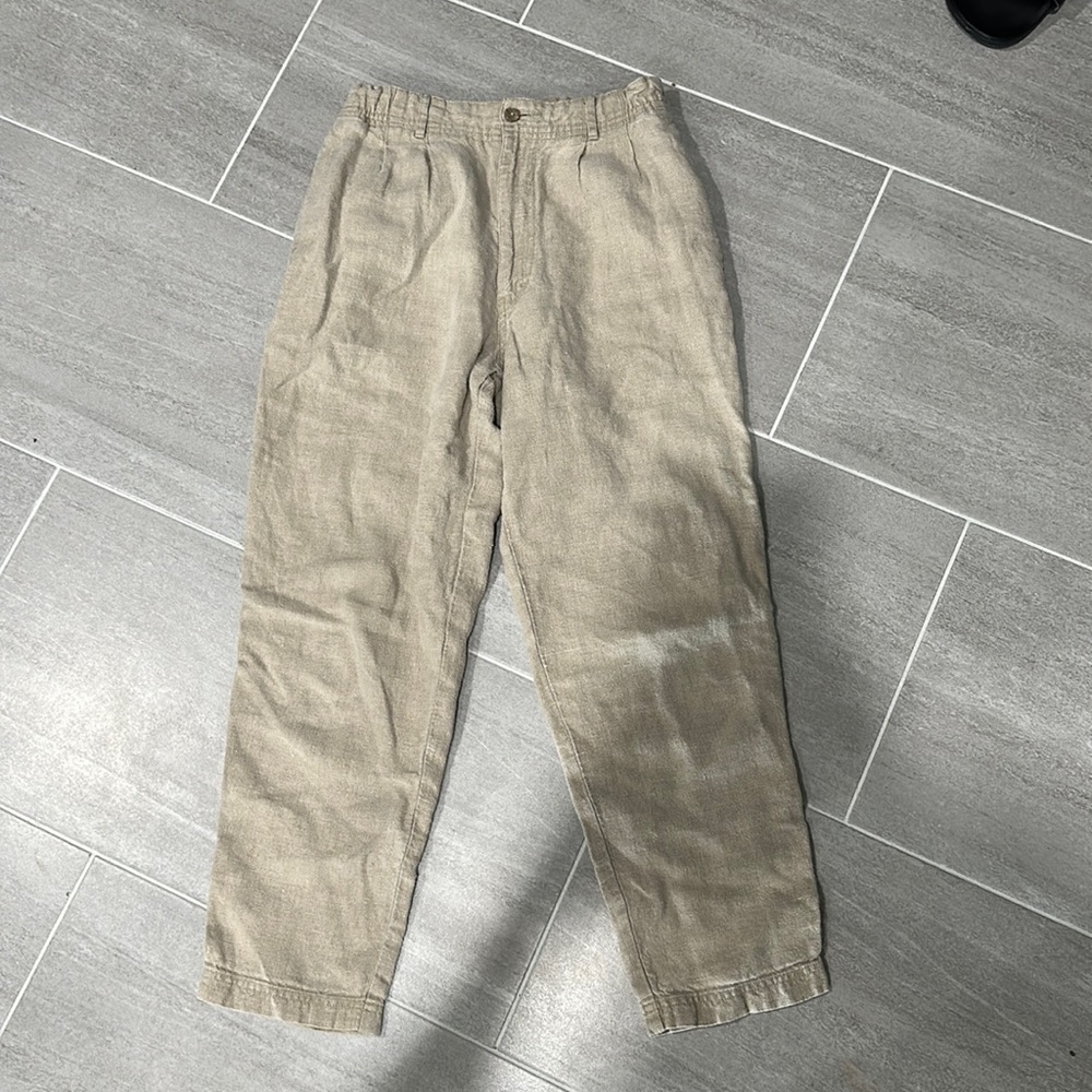 LL Bean linen trousers